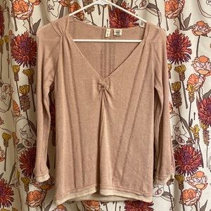 Anthropologie Moth Henley Sweater